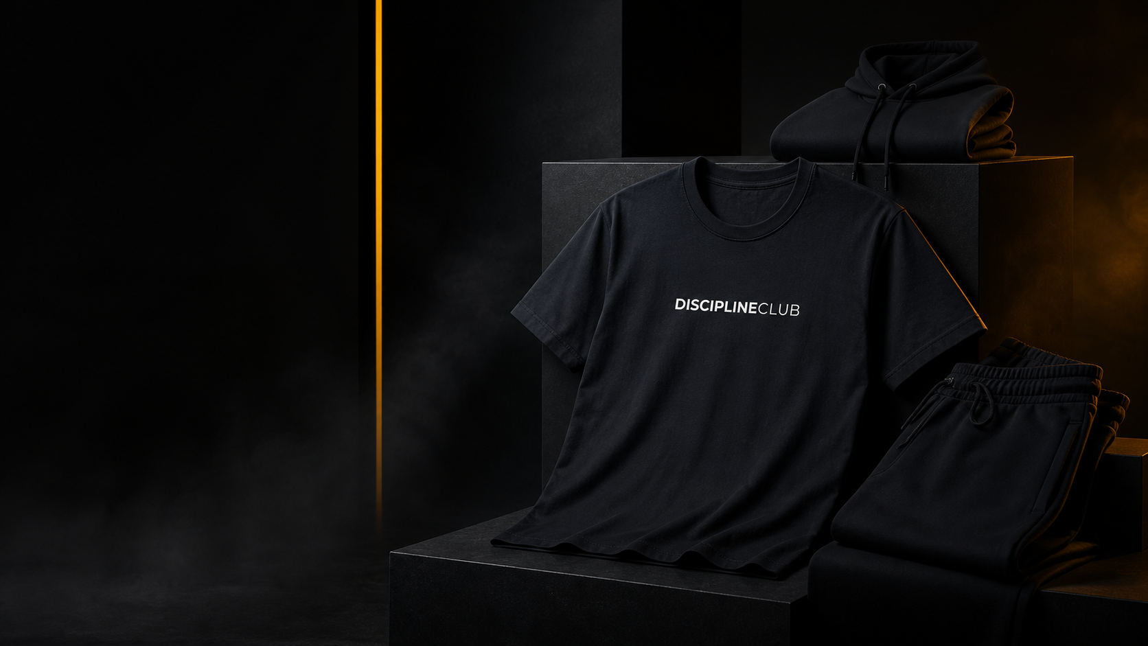 Discipline Club black logo apparel